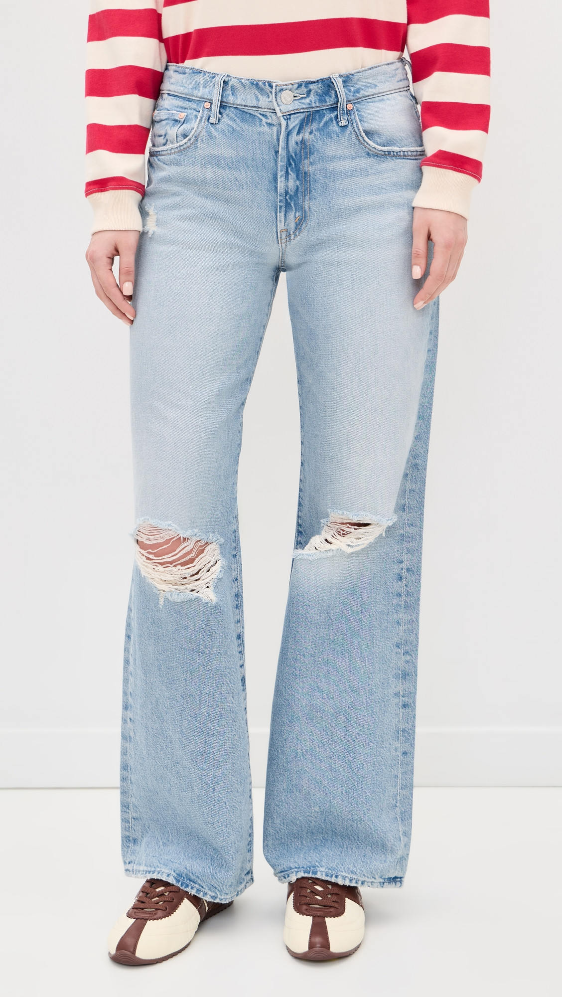 MOTHER The Mid Rise Maven Sneak Jeans Reelin It In 27 | Shopbop