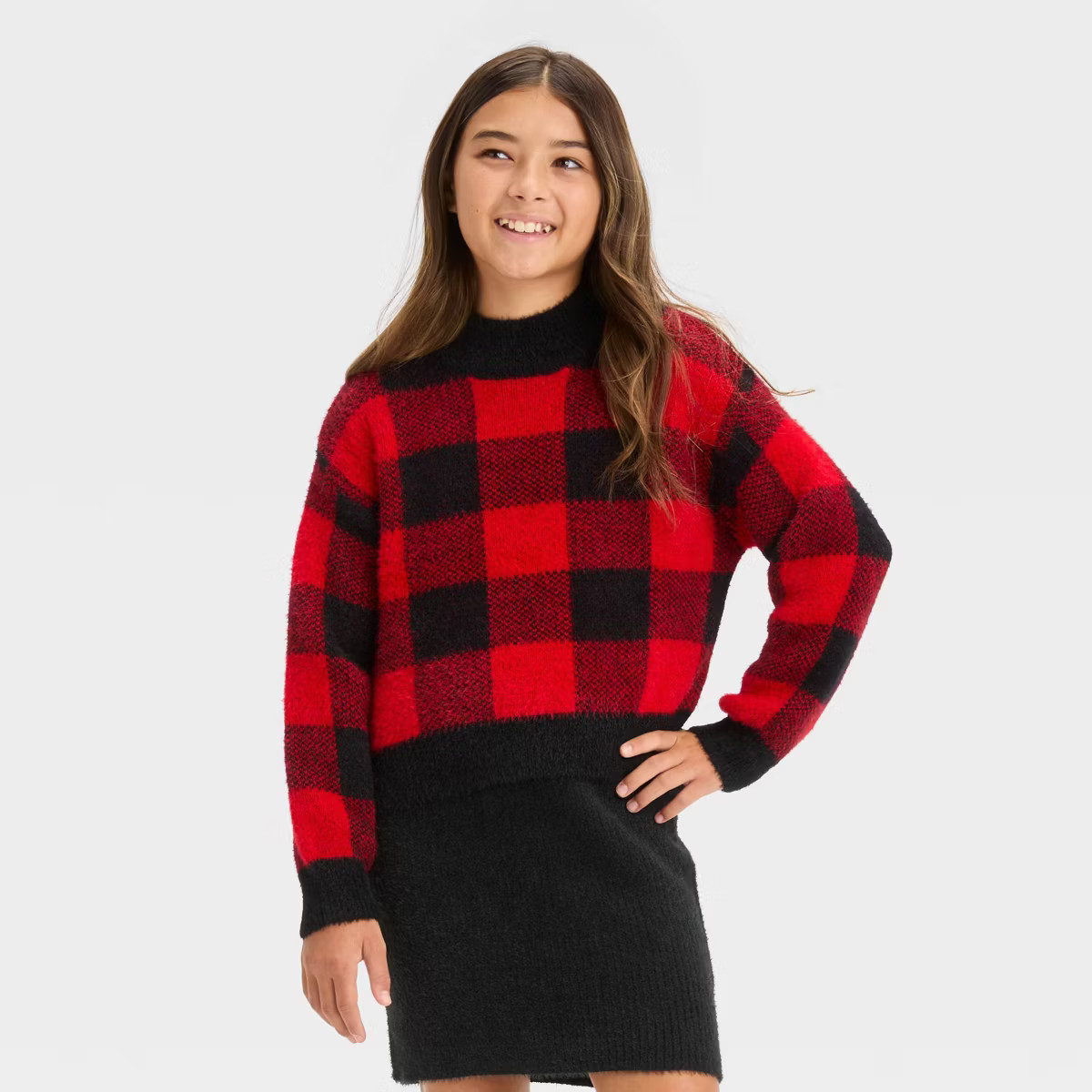 Girls' Mock Neck Pullover Sweater - art class™ | Target