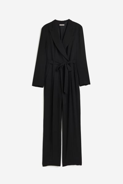 Dressy Jumpsuit - Black - Ladies | H&M US | H&M (US + CA)