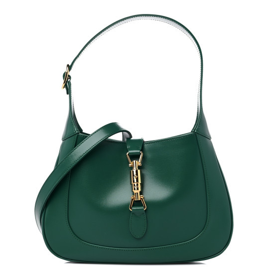 Boarded Dyana Lux Calfskin Small Jackie 1961 Hobo Emerald | FASHIONPHILE (US)