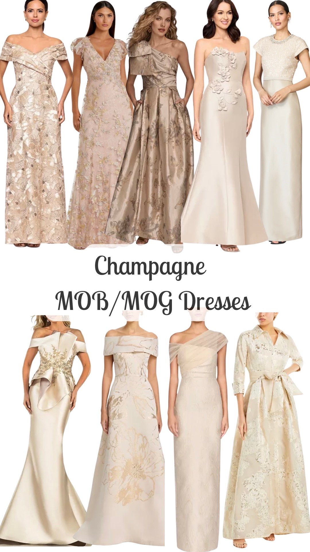 Champagne Mother of the Bride Dresses 