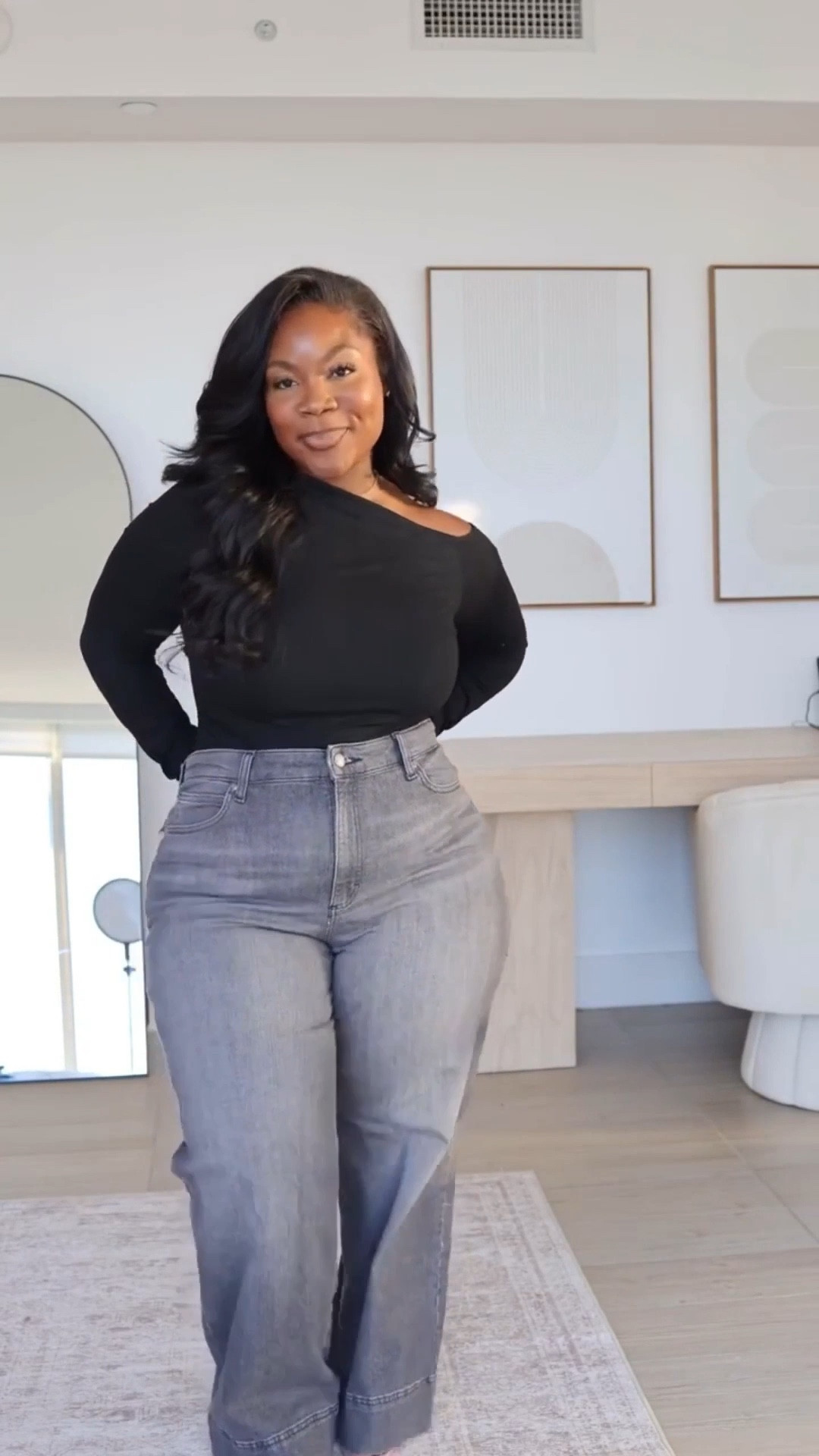 A nice, dark wash denim 🤌🏾 all a girl needs to level up an outfit! 

Undergarments and my top are on sale from Amazon! 

Denim, dark wash denim, Amazon fashion, curvy girl fashion, date night outfits, valentines outfits women, winter outfits women, Emmy petit 

#LTKPetite #LTKMidsize #LTKValentine