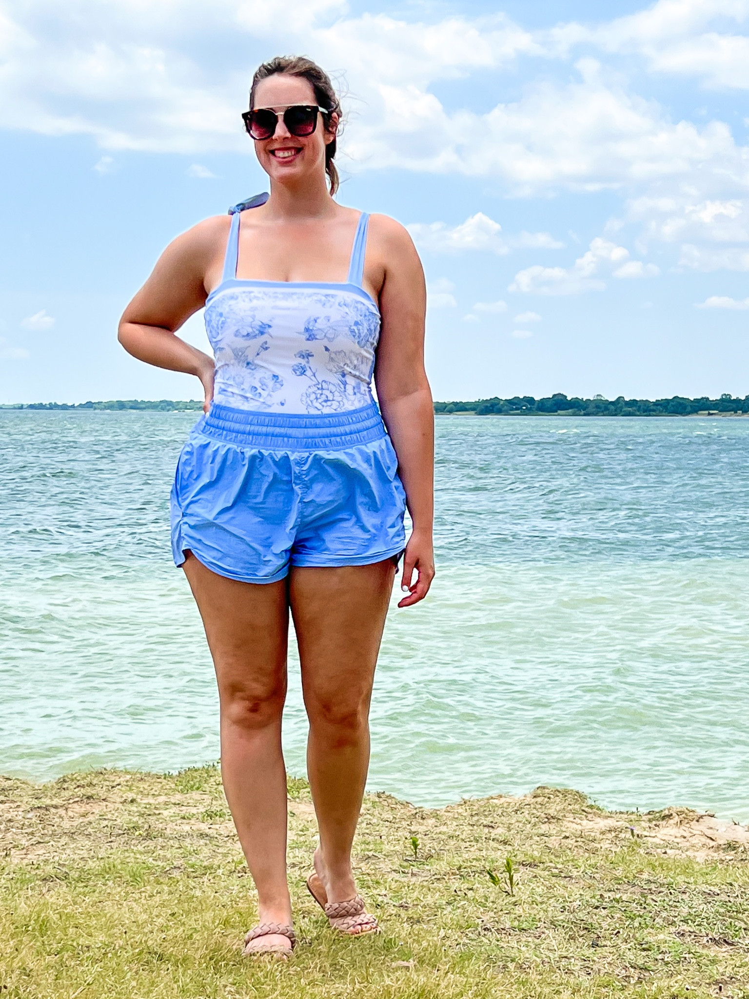 Fourth of July lake day ootd - amazon reversible one piece swimsuit (size XL) and target athletic shorts (size large)

Midsize, midsize ootd, size 10, size 10 ootd, affordable outfit, summer outfit, lake day outfit, casual outfit, amazon finds, grandmillenial swimsuit, blue and white outfit 

#LTKFind #LTKSeasonal #LTKswim