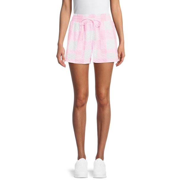 Time and Tru Women's Gingham Shorts - Walmart.com | Walmart (US)