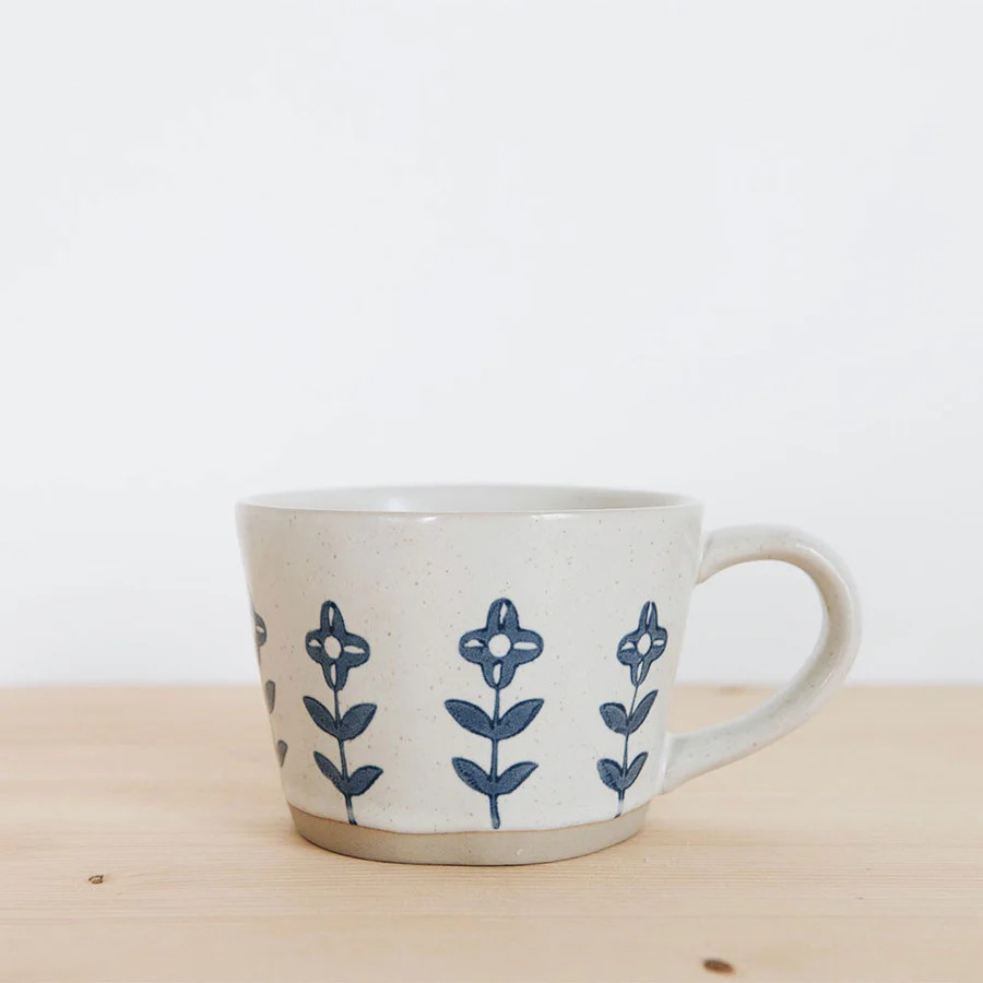 Ceramic Mug - Blue Blooms | Roan Iris