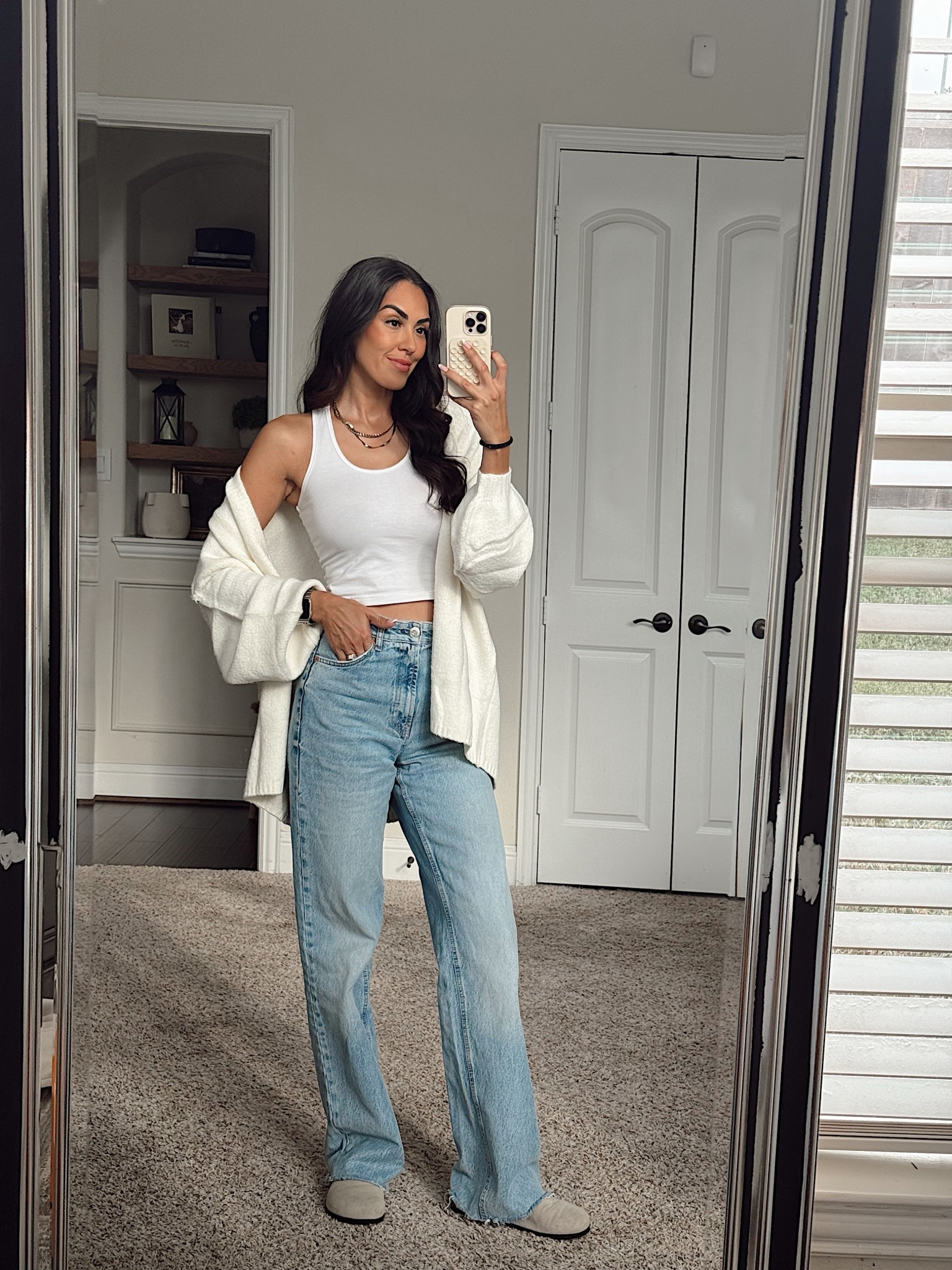 Medium cardigan
Small tank 