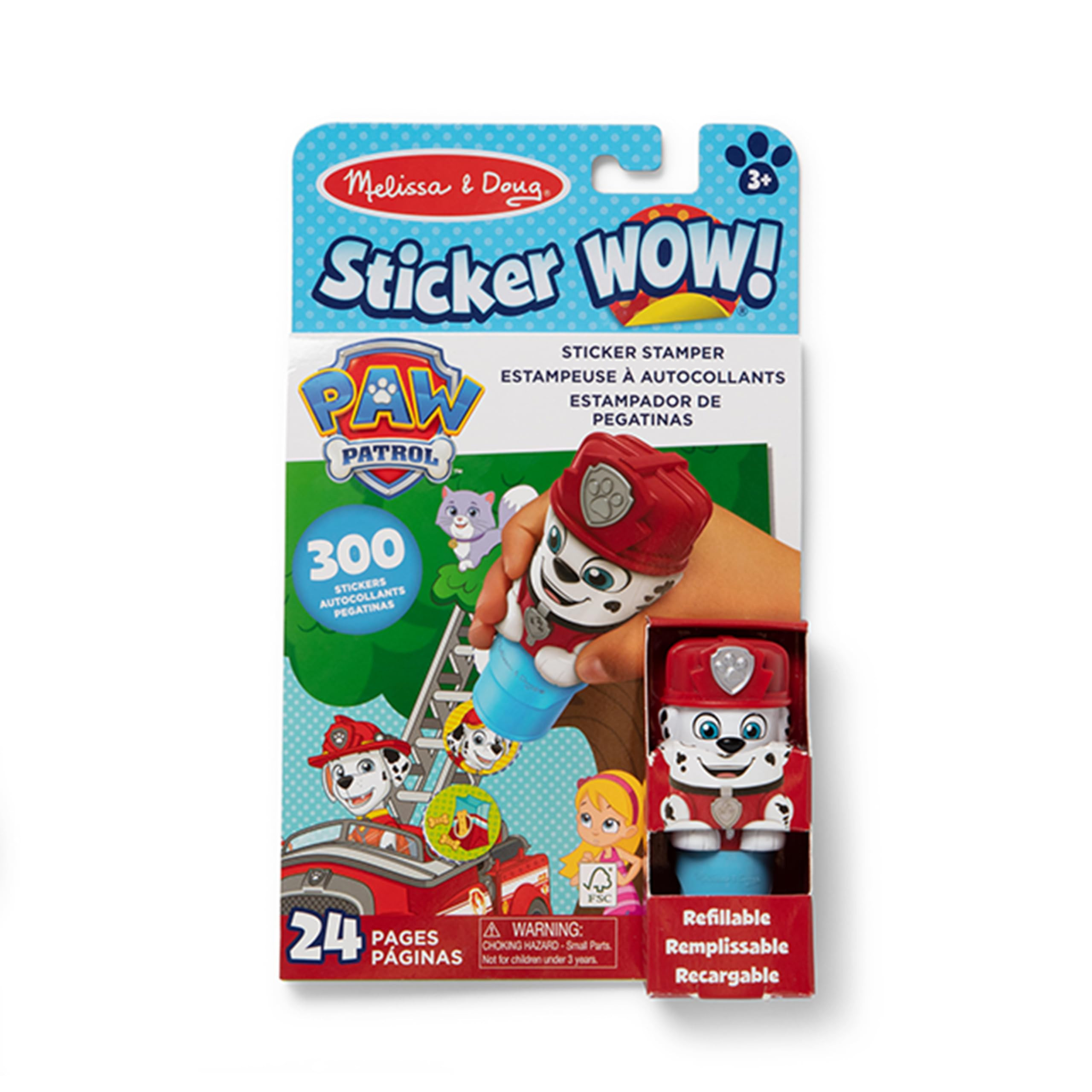 Melissa & Doug Sticker Wow!™ 24-Page Activity Pad and Sticker Stamper, 300 Stickers, Arts and C... | Amazon (US)
