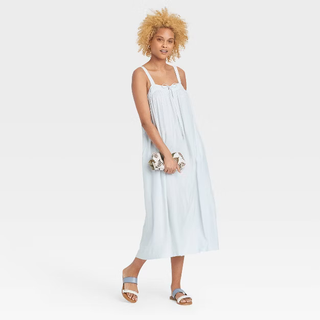 Women's Sleeveless Tie-Front Floating Dress - Universal Thread™ | Target