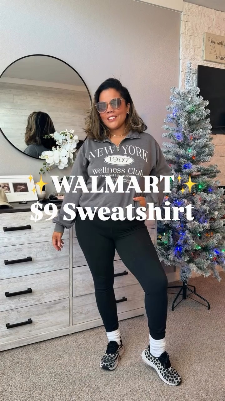 This quarter zip is giving all the rich Auntie vibes and it’s under nine dollars. I’m wearing a size medium.

Comment ‘LUXE’ and I’ll send you the link

#styleover30 #walmartfinds #walmartfashion #size10 #walmarttryon 

@walmartcreator @walmart 

Quarter zip sweater shirt, cute Walmart finds, mom style, midsize style, style over 30, outfit ideas for moms, Walmart outfit ideas

#LTKHoliday #LTKMidsize #LTKPetite