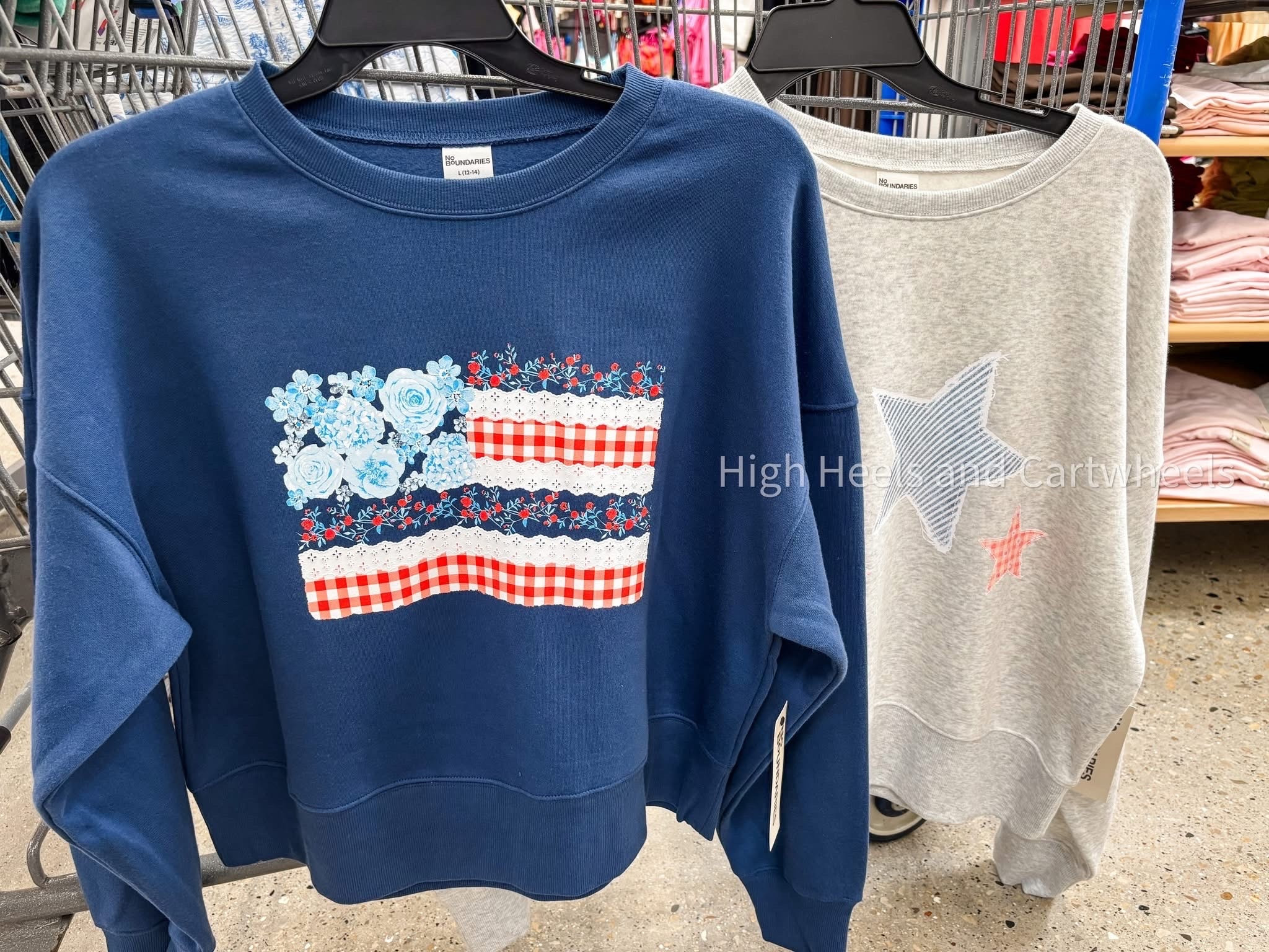 Adorable patriotic sweatshirts from Walmart!