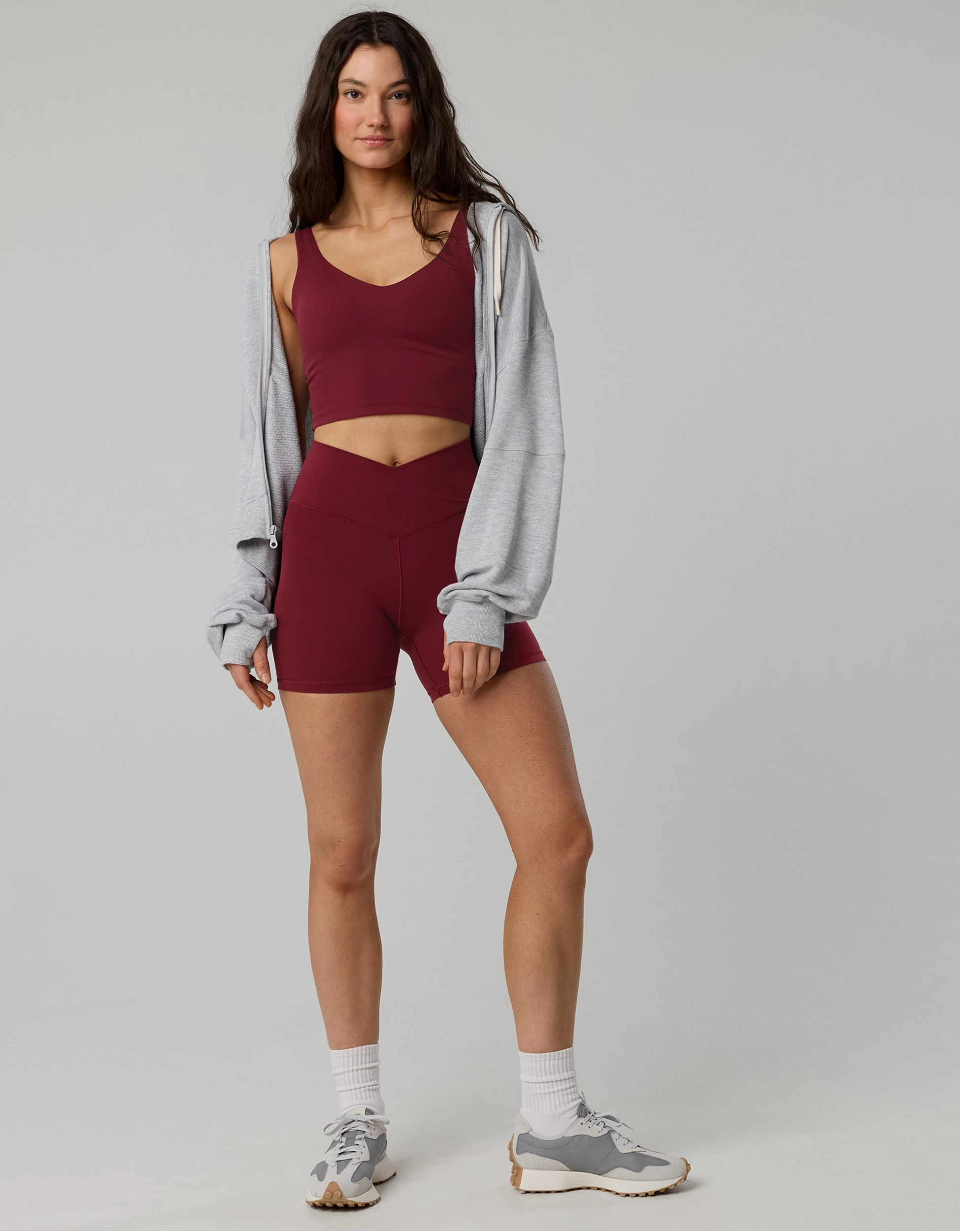 OFFLINE By Aerie Real Me Crossover High Waisted 5" Bike Short | Aerie