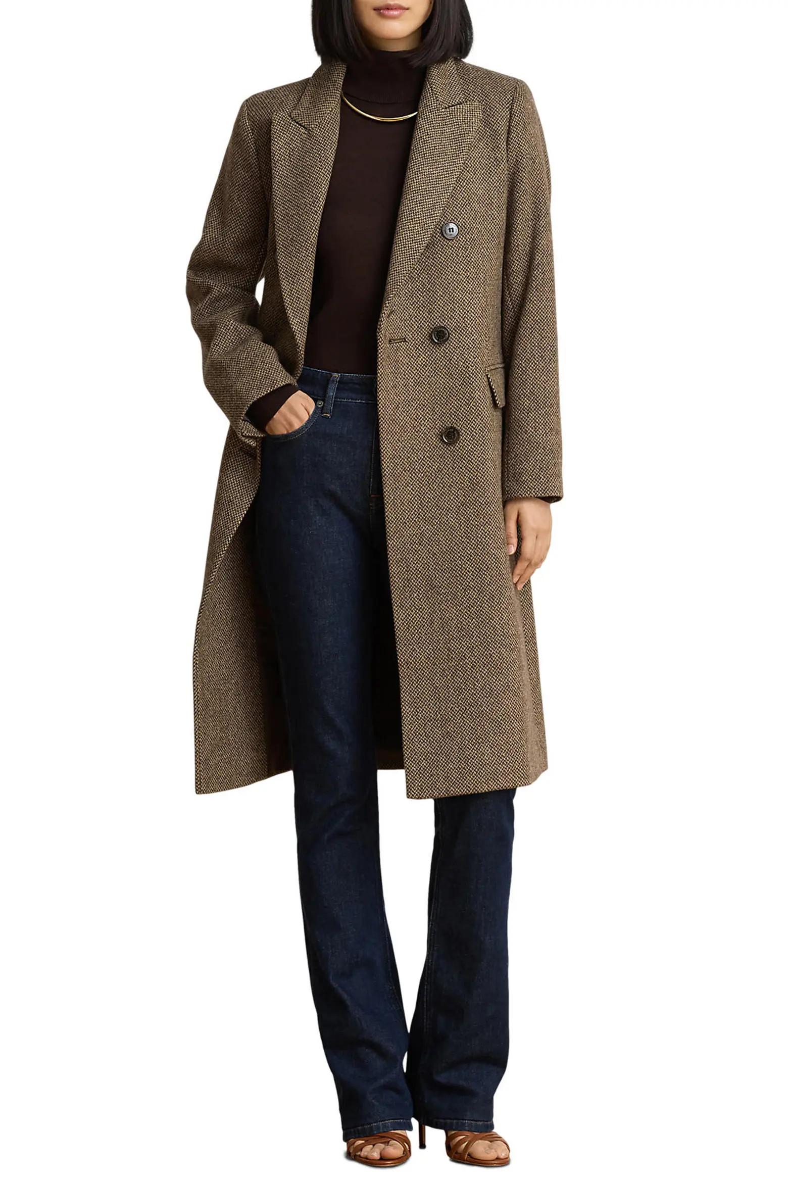 Double Breasted Wool Blend Coat (Women) | Nordstrom | Nordstrom