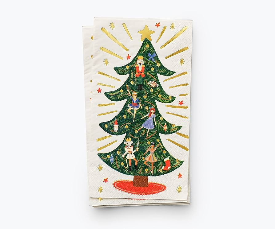 Amazon.com: RIFLE PAPER CO. Nutcracker Guest Napkins, Paper Napkins with Festive Nutcracker Chara... | Amazon (US)