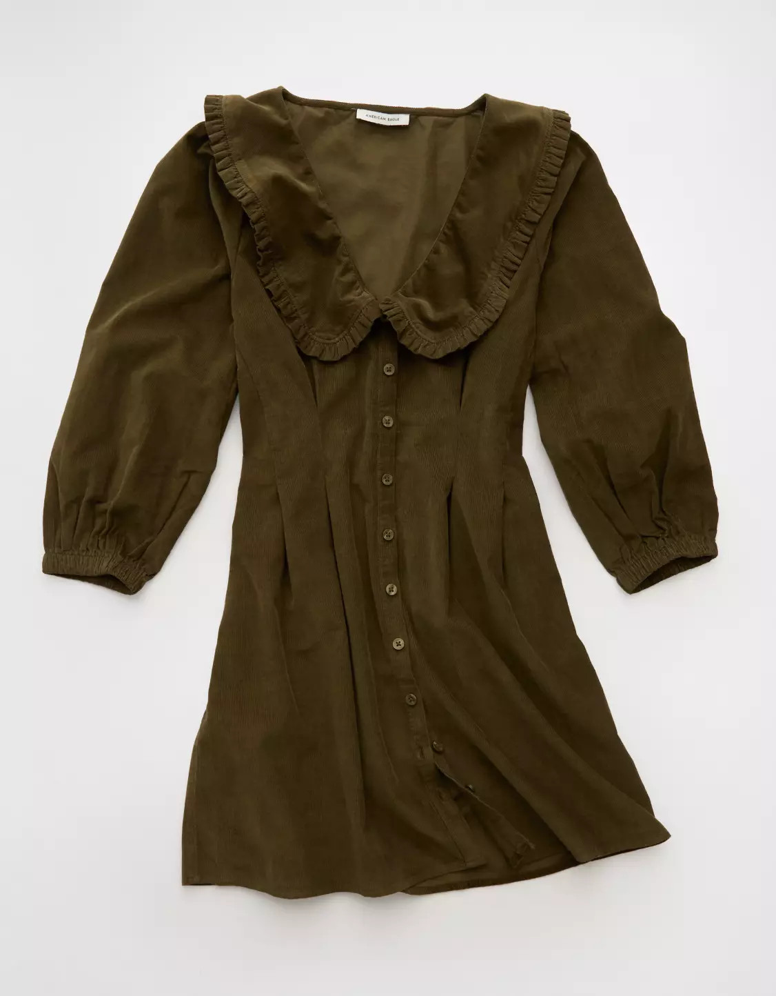 AE Button-Front Mini Dress | American Eagle Outfitters (US & CA)