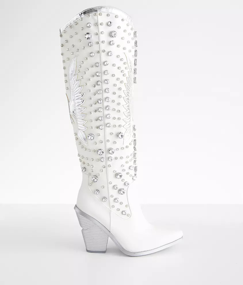 Azalea Wang Upbeat Rhinestone Western Boot | Buckle