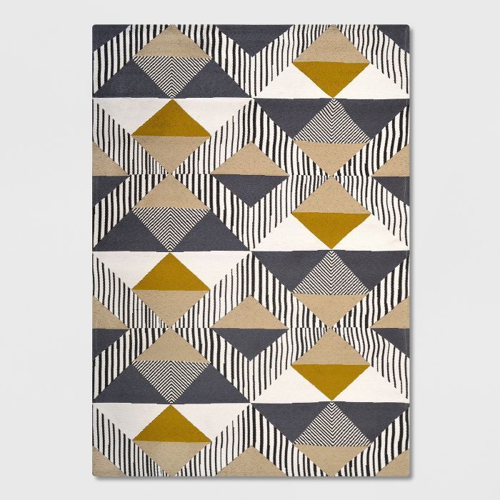 Austin Tile Outdoor Rug Gray/Yellow - Project 62&#153; | Target