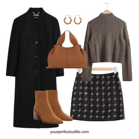 Winter outfit idea with this cute skirt avec brown boots 

#LTKHoliday #LTKfindsunder100 #LTKsalealert