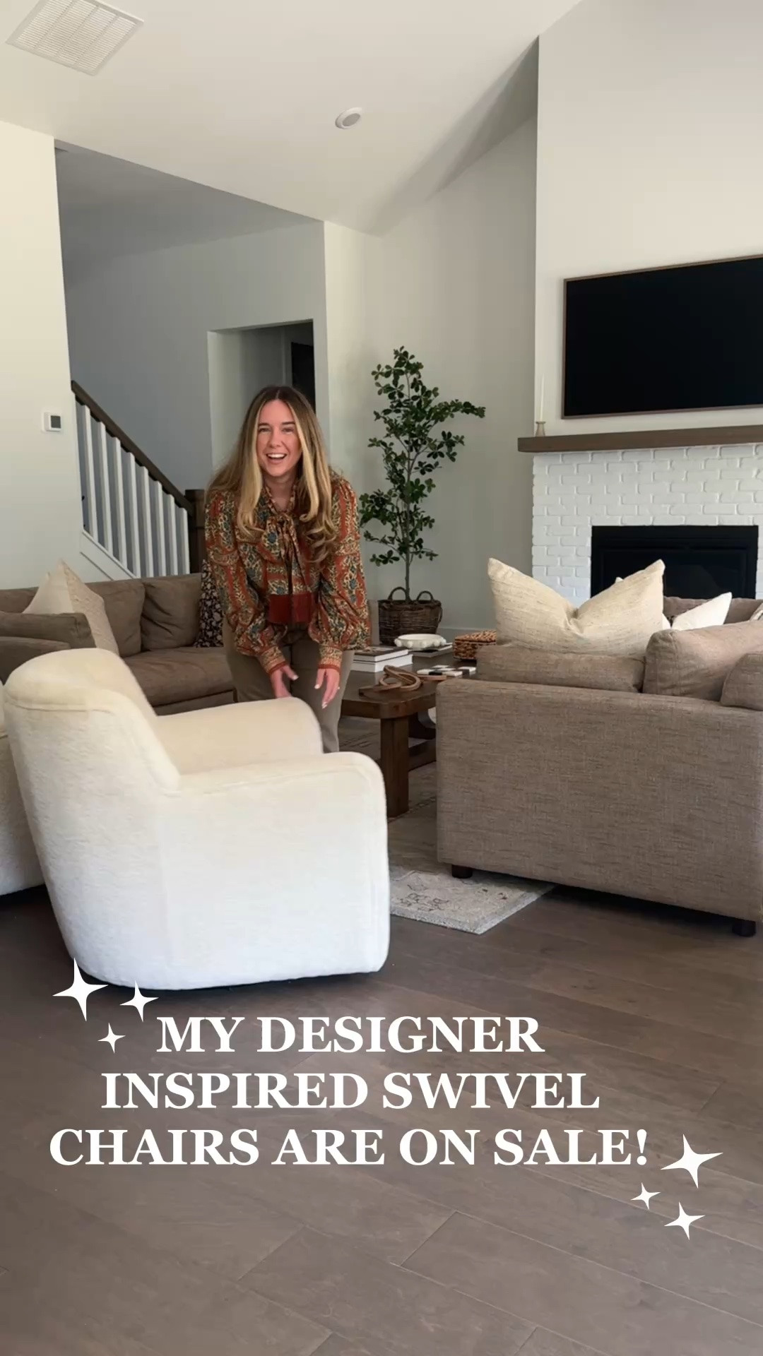 #ad My favorite designer inspired swivel chairs from @Wayfair are on sale during their Labor Day Clearance with up to 70% off and free and easy delivery over $35! Shop the sale now until September 7th! We’ve had them over a year now & they’re still our favorite chairs in the house! We fight over who gets to sit here!!

#WayfairPartner #wayfair

#LTKHome #LTKSeasonal #LTKSaleAlert