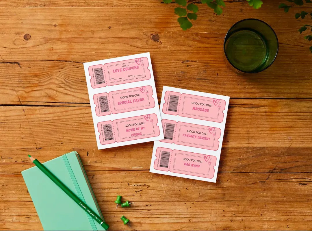 50 Customizable Printable Love Coupons Anniversary & Valentines Day Gift Love Coupons DIY Editabl... | Etsy (US)