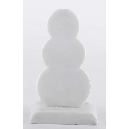 Small Marble Snowman Christmas Tabletop Decoration, White, 6.75", by Holiday Time | Walmart (US)