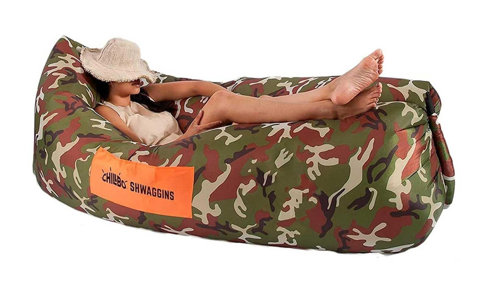 Chillbo Shwaggins Inflatable Couch – Cool Inflatable Chair Easy Setup is Ideal for Hiking Gear,... | Amazon (US)