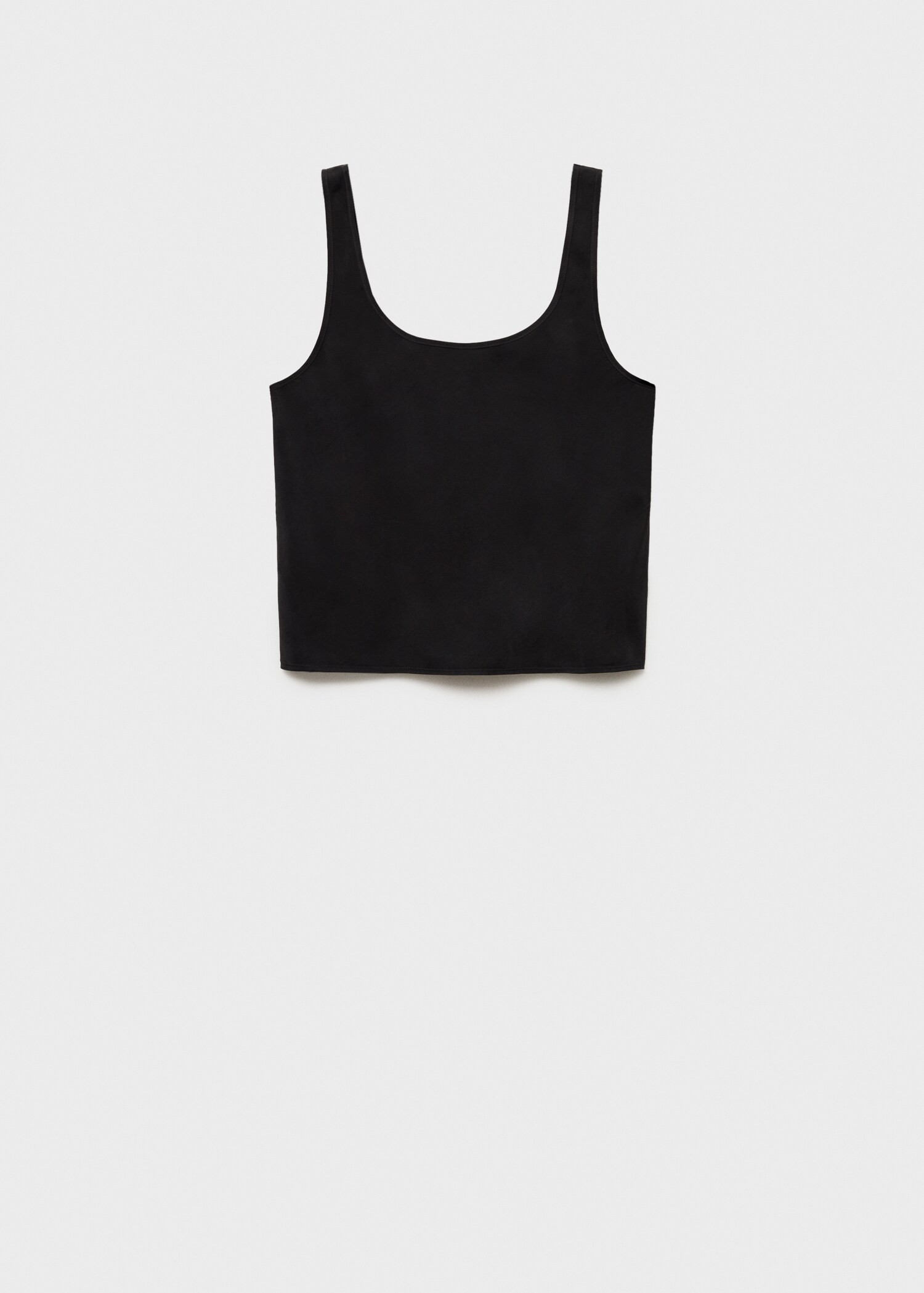 Strapless cupro top - Woman | MANGO United Kingdom | MANGO (UK)