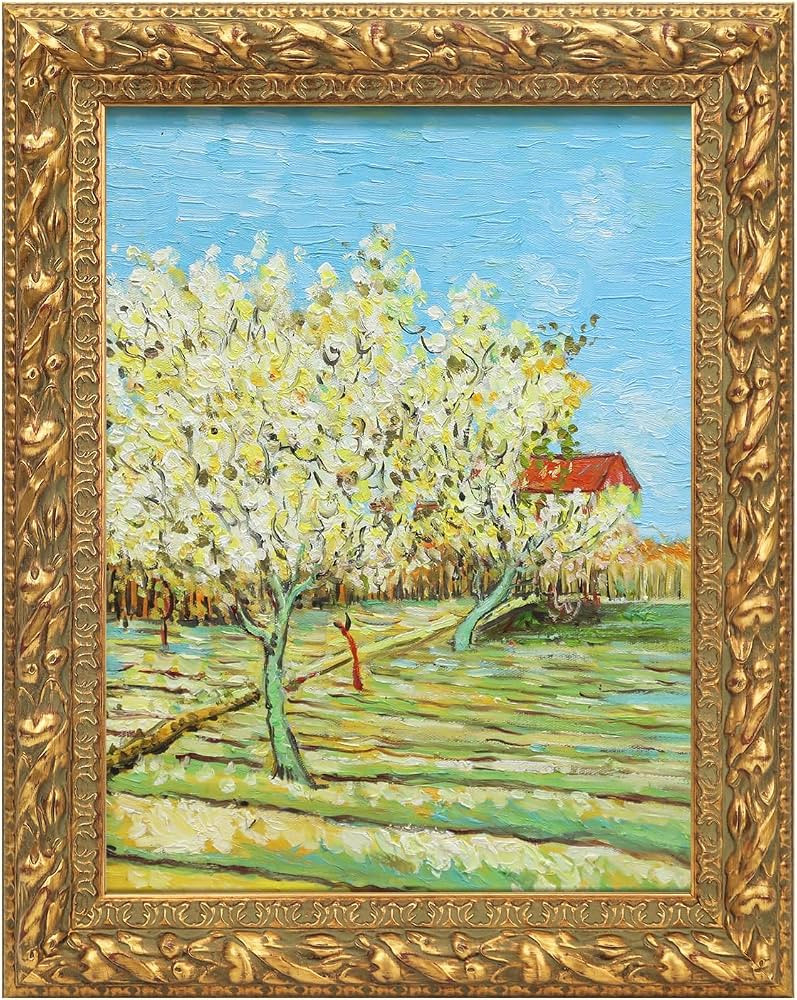 Solid Wood Frame for 9x12 Canvas Paintings, 2" Wide Finished Antique Ornate Canvas Frame for Oil ... | Amazon (US)