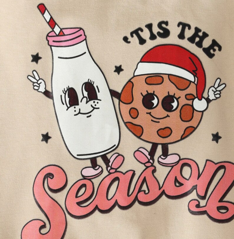 Tis the Season Toddler Sweatshirt Christmas Girl Outfit - Etsy | Etsy (US)