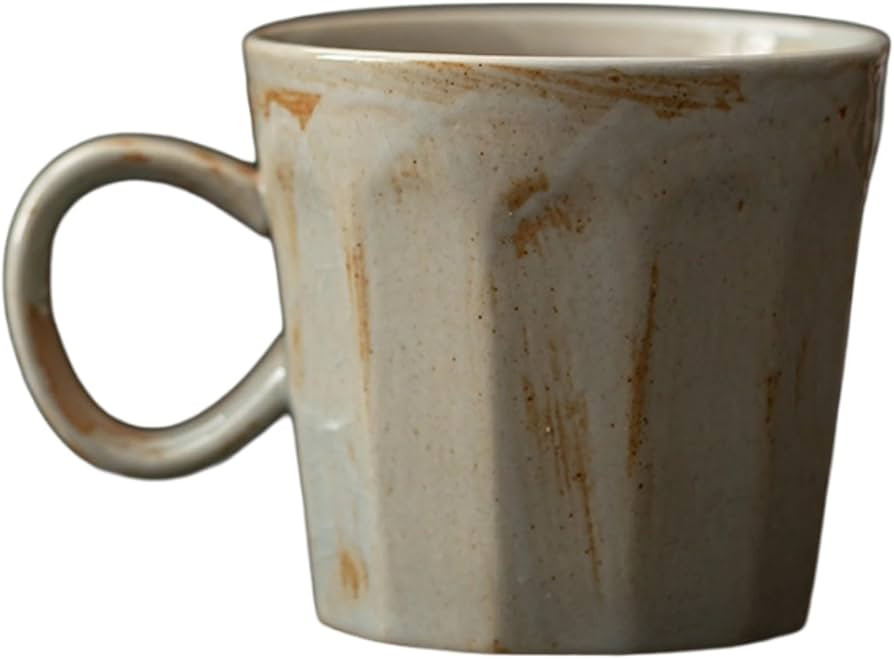 Vintage Coarse Pottery Mugs Light Luxury Ceramic Mugs Stylish And Simple Style Cup Hot Drink Or C... | Amazon (US)