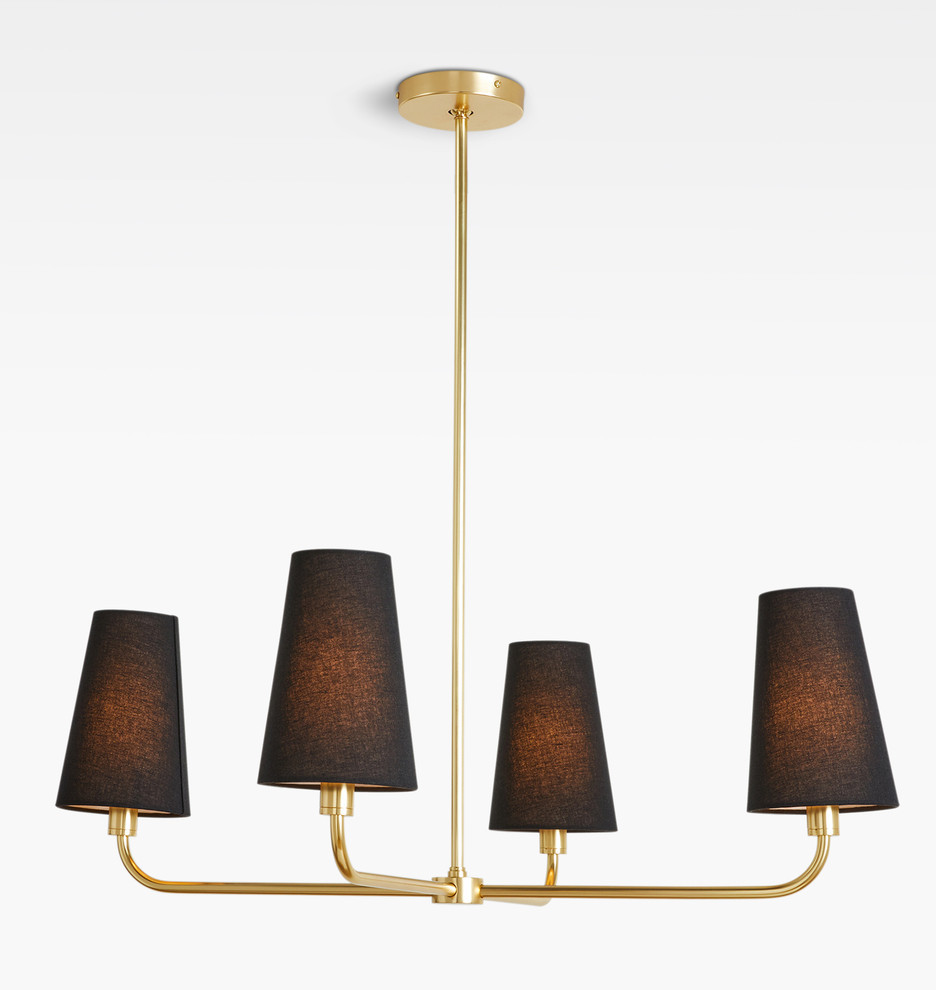 Ansel 34" 4-Light Chandelier | Rejuvenation