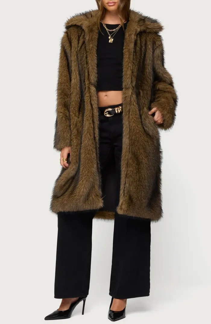 Saphira Oversize Faux Fur Coat | Nordstrom