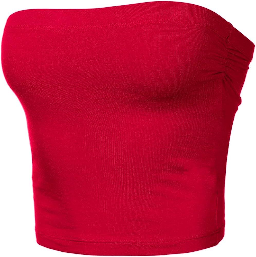 Premium Comfort, Stunning Style: Elevate your daily outfits with our Women's Tube Top crafted fro... | Amazon (US)
