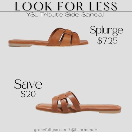 YSL Tribute Sandals look for less from Target 
Dupe / similar / designer inspired 

#LTKShoeCrush #LTKFindsUnder50