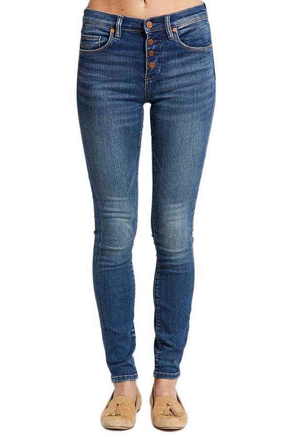 Blank Vendetta Button Front High Waisted Jeans | Social Threads