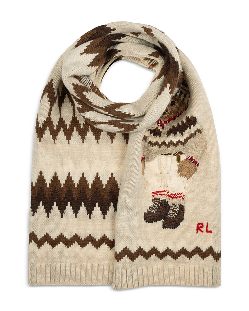 Polo Ralph Lauren Winter Bear Intarsia Scarf | Bloomingdale's (US)