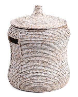 Small Rattan Storage With Lids And Handles | TJ Maxx