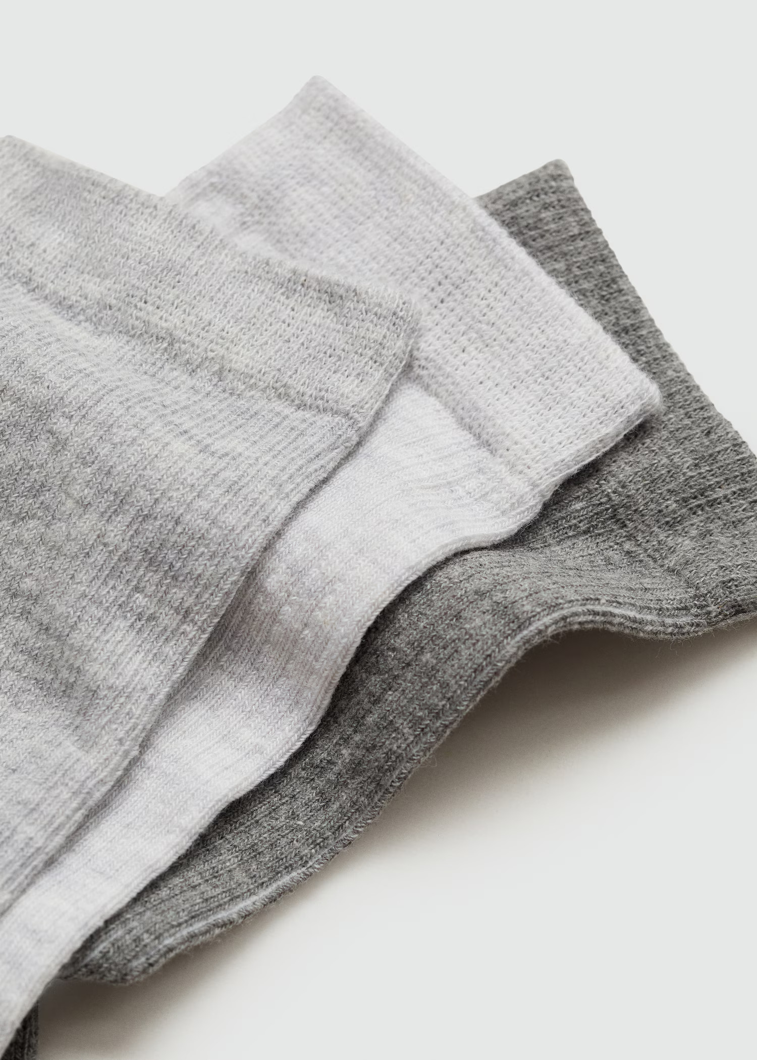 3-pack of ribbed cotton socks - Women | MANGO USA | Mango (US/MX/AU)