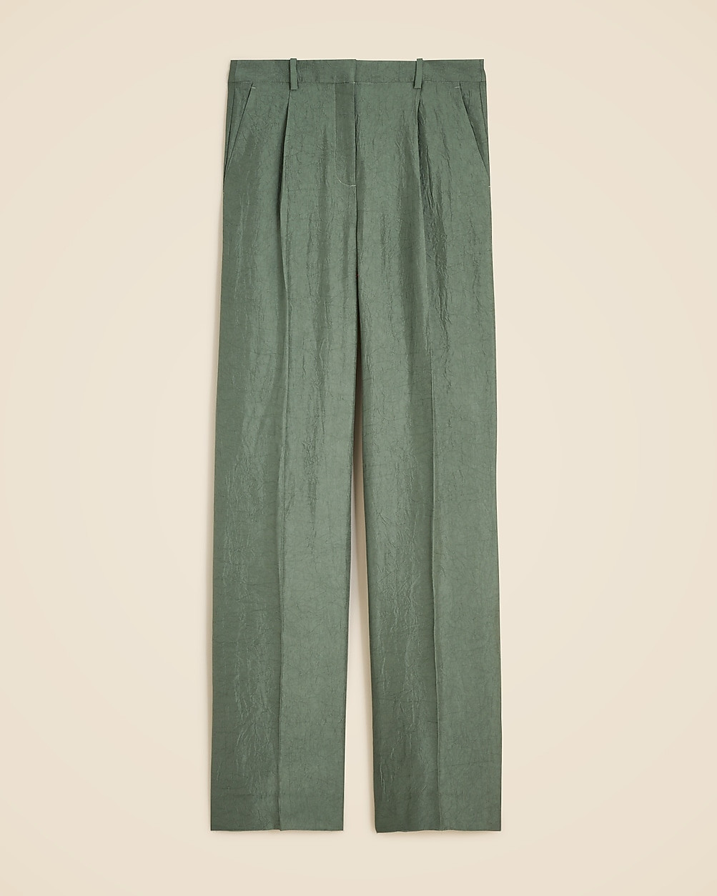 Essential wide-leg pant in textured satin | J. Crew US