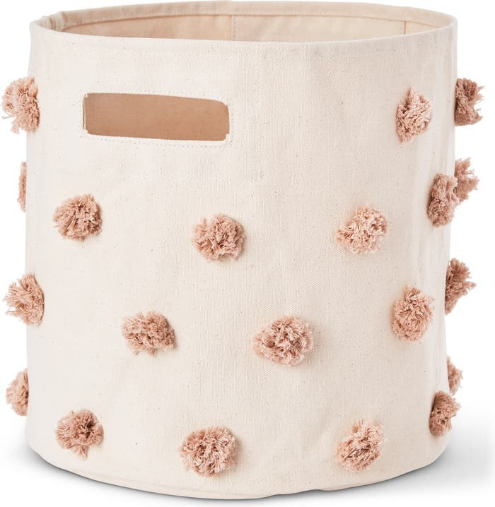 Petit Pehr Pompom Canvas Bin | Nordstrom | Nordstrom
