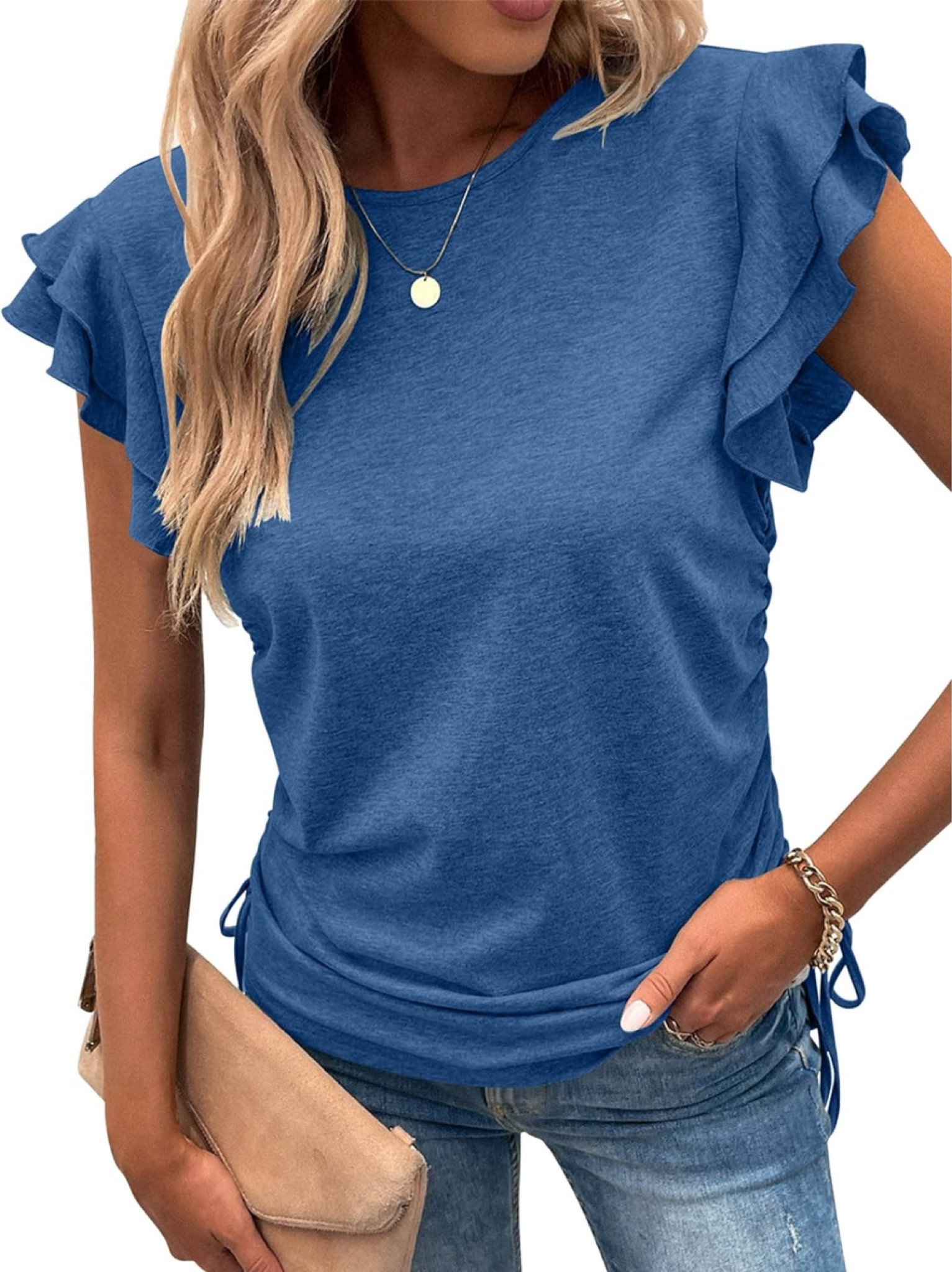 Ruffle tee

#LTKmidsize #LTKfindsunder50 #LTKSeasonal