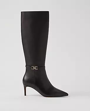 Chain Wrap Leather Boot | Ann Taylor (US)