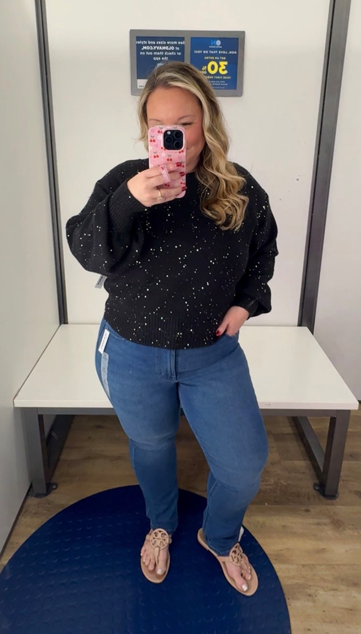 Old Navy try on 
Sweater size LARGE (I prefer the petite sizing on this but didn’t have in store for this color) 
Jeans size 12 REGULAR (need petite length with also wasn’t in store on this pair!) 

Jeans, denim, old navy, sweater, holiday sweater, workwear, business casual, winter sweaters, holiday style, holiday outfit 

#LTKMidsize #LTKOver40 #LTKPetite
