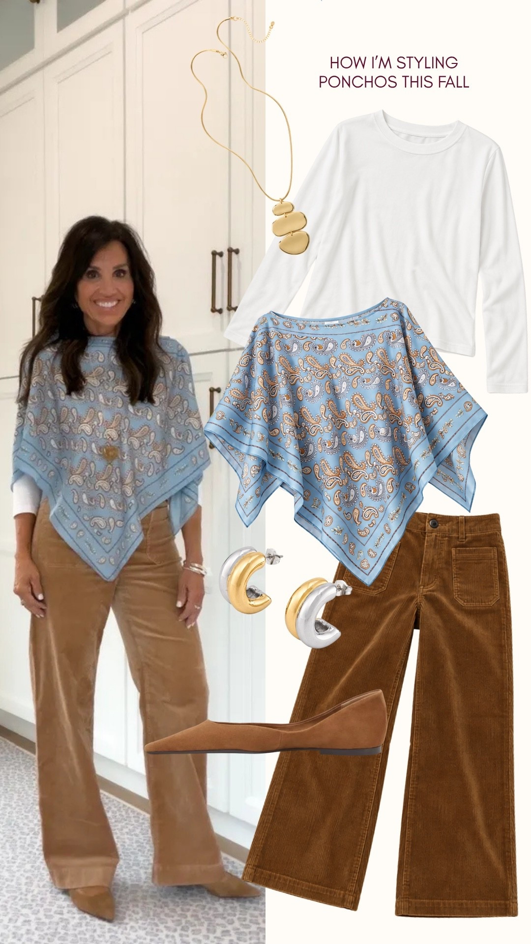 Poncho OS / Pants size 27