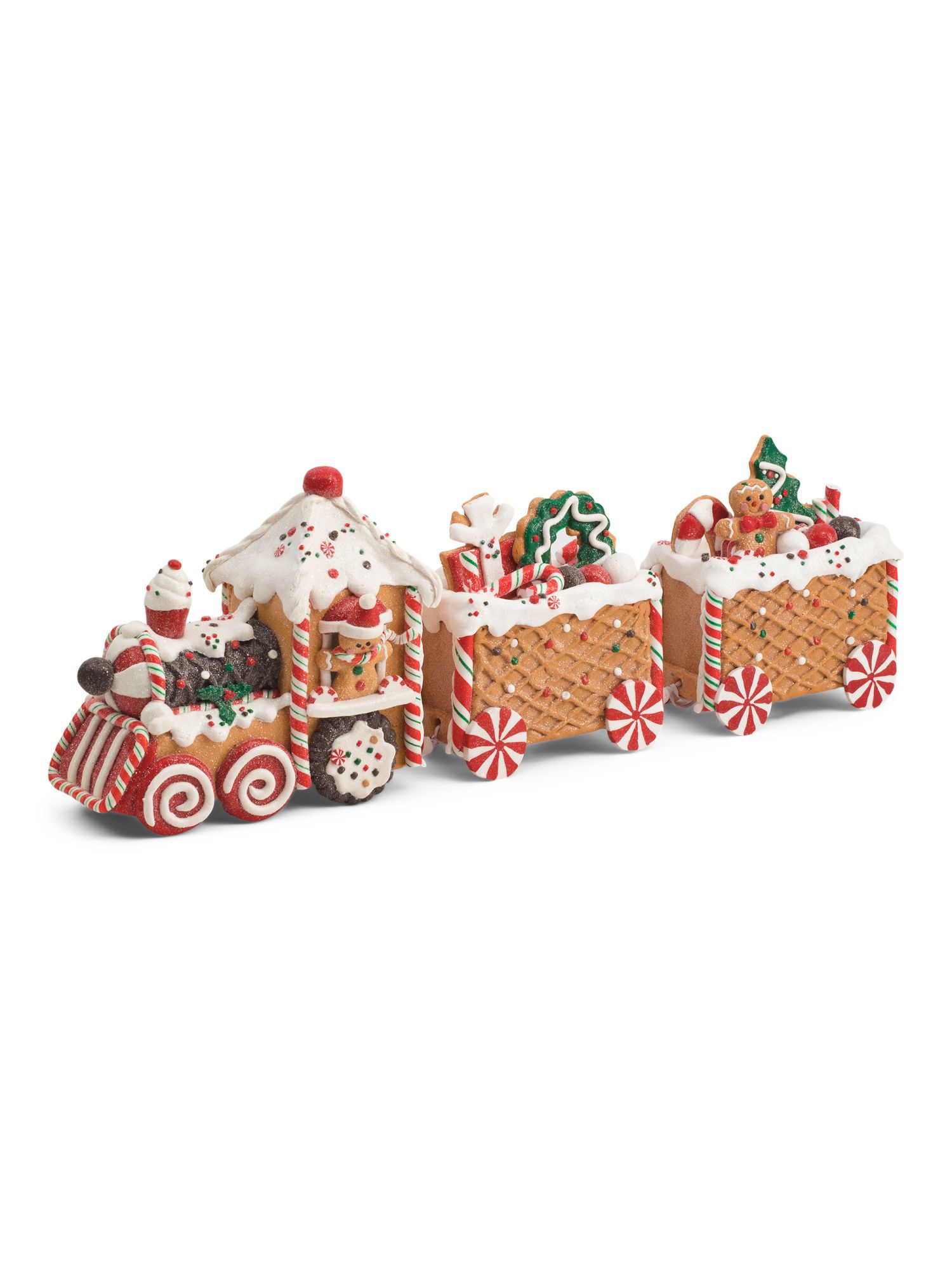 21.25in Gingerbread Train | TJ Maxx