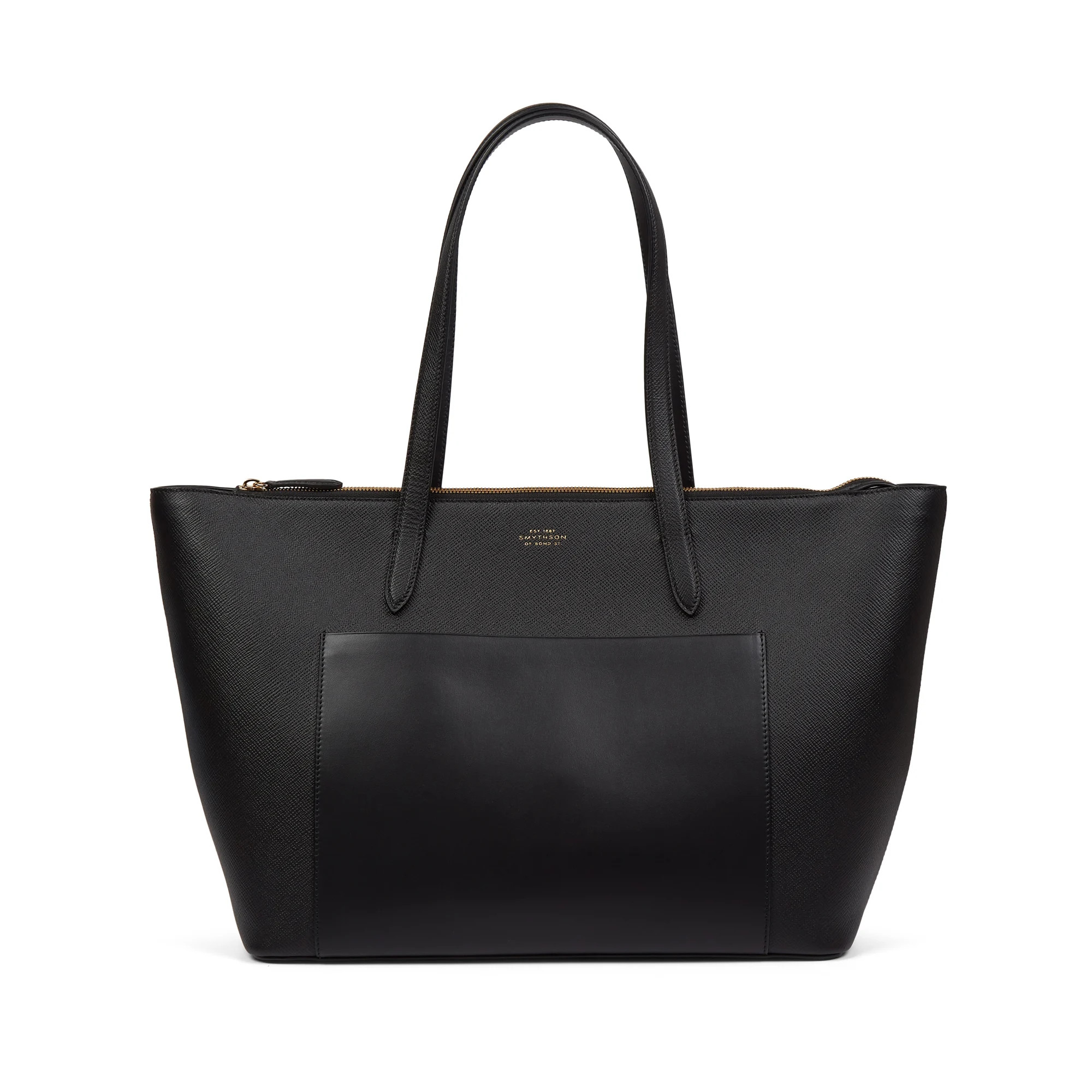 East West Tote Bag with Zip in Panama | Smythson