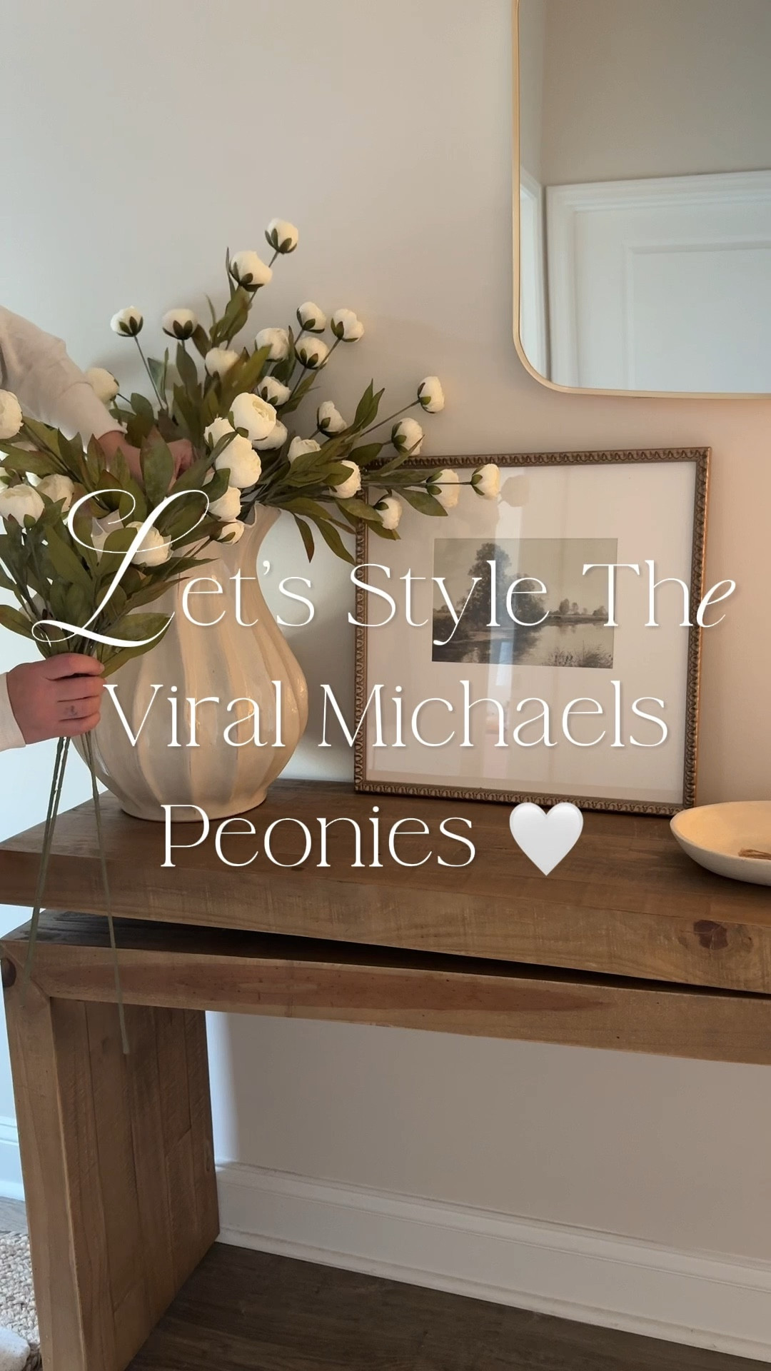 Let’s style the viral cream peonies from Michaels 🤍
The easiest way to add a soft, elevated touch to any space—no watering required. I love how timeless and full they look styled in a vase, on a console, or as a table centerpiece.

#LetsStyle #ViralFlorals #CreamPeonies #MichaelsFinds #FauxFlowers #HomeDecorInspo #NeutralHome #SpringDecor #TimelessDecor #AffordableHome #DecorFinds #StyledHome 

#LTKHome #LTKHome #LTKSaleAlert #LTKFindsUnder50