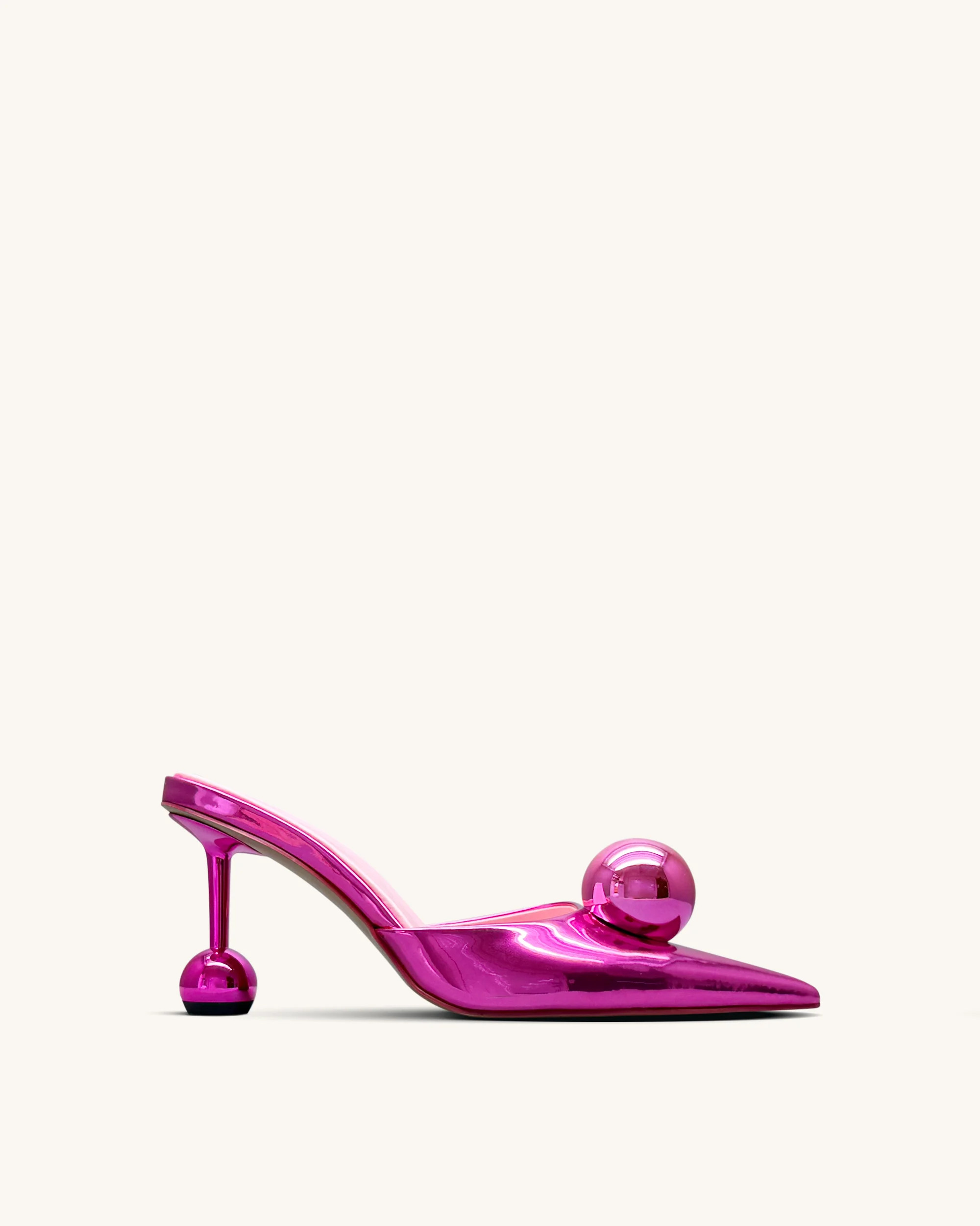 Sofia Sphere Heel Mules - Rose Red | JW PEI US