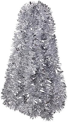 DECORA Silver Tinsel Garland Christmas Tree Decorations Wedding Birthday Party Supplies for 33 FE... | Amazon (US)