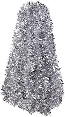 DECORA Silver Tinsel Garland Christmas Tree Decorations Wedding Birthday Party Supplies for 33 FE... | Amazon (US)
