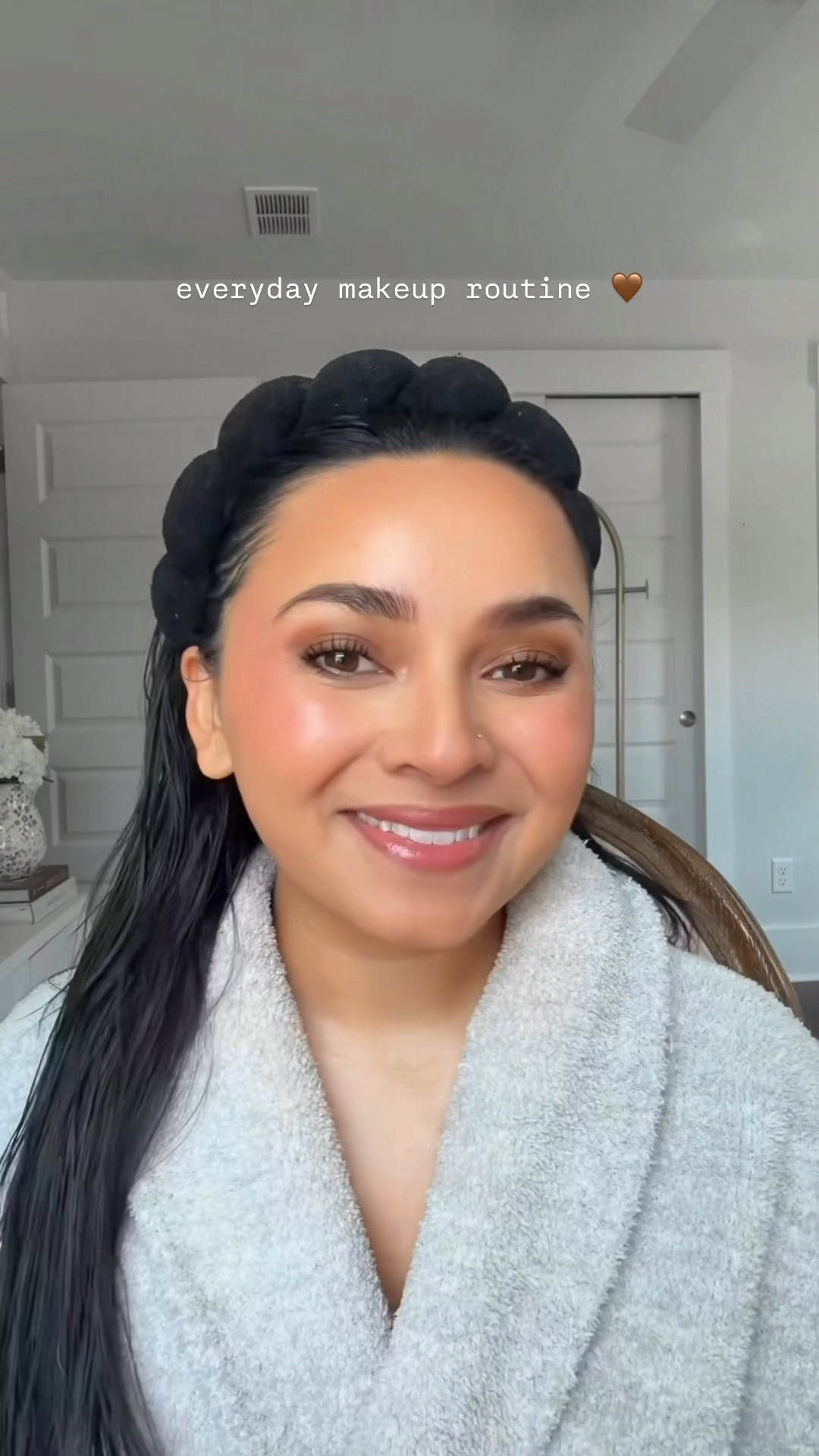 
Makeup Routine!
Oil control primer
Eyeshadow primer
Hydrating mist
Eyeshade Palette in Coffee in hand - code HONEYSWEET for 10% off!
Foundation shade 3N
Concealer shade 2N
Setting powder shade translucent light
Powder shade 3N
Blush shades rosewood 44 nude lavalliere
Eyeliner shade coca 
Bronzer shade 4
Mascara shade black
Lip liner shade shes bold
Lip gloss shade coconut


#LTKSaleAlert #LTKgrwm #LTKBeauty